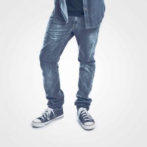 شلوار جین شسته شده مشکی